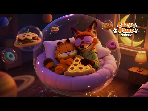 3-Minute Sleep Trick 🌙 | Relaxing Cartoon Music with Garfield for Deep Rest & Sweet Dreams