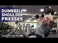Dumbbell Shoulder Presses - Workouts For Older Men LIVE