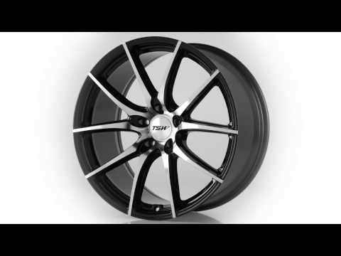 TSW Alloy Wheels- the Sprint in Gloss Black W Mirror Cut Face