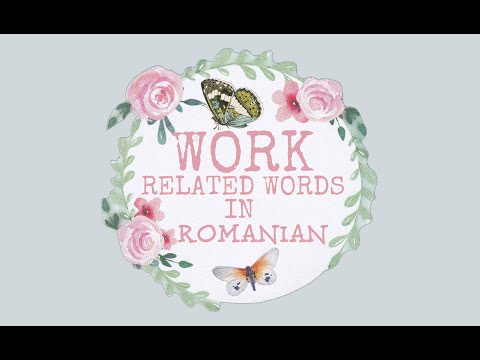 Common Work-Related Words in Romanian With Examples