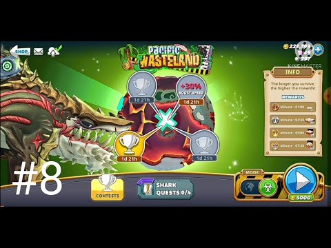 ancient Megalodon in Pacific Wasteland ☠️☠️ hungry shark world (Gameplay)#8