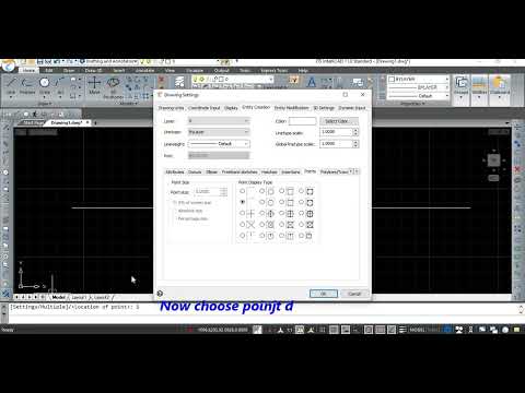 How to change point display type in JTS IntelliCAD 11 ( POINT )
