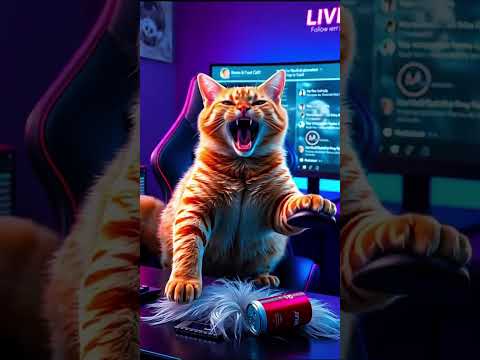 Streamer Rage | Cat Stream Rage Quit #funnycatvideos #ishowspeed #shorts #shortsfeed