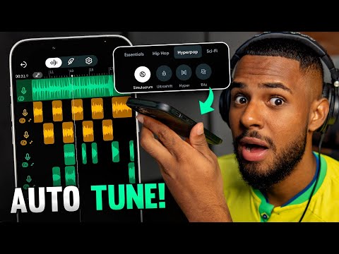 COMO GRAVAR UMA MÚSICA COM AUTO-TUNE PELO CELULAR!! Usando o @bandlab