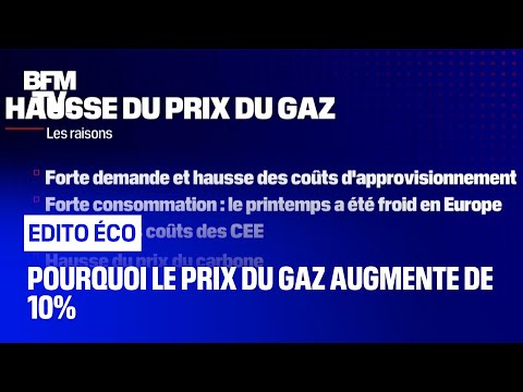 Pourquoi le prix du gaz augmente de 10%