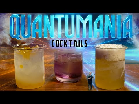 3 AntMan and the Wasp Quantumania Cocktails. Drinks from Pym Tasting Lab at Avengers Campus