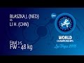 BRONZE FW - 48 kg: J. BLASZKA (NED) df. H. LI ...