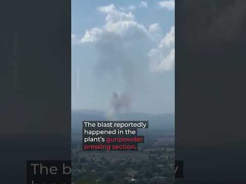 Huge explosion rocks Italian munitions factory south of Rome | AJ #shorts