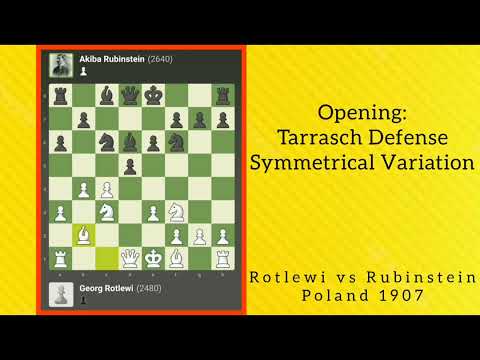 Greatest of all Time chess Games 9 | Rotlewi vs Rubinstein poland | 1907