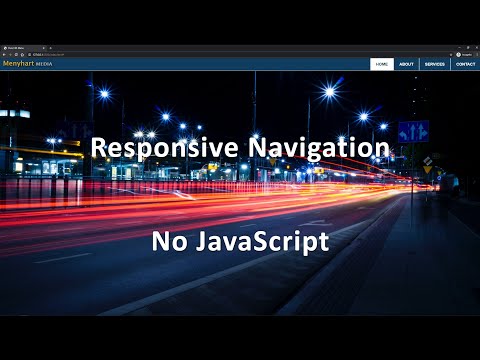 Responsive Navigation Using Css Only No Javascript