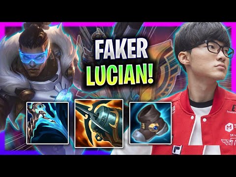 T1 Faker Plays Lucian Mid vs Twisted Fate! | Season 2024