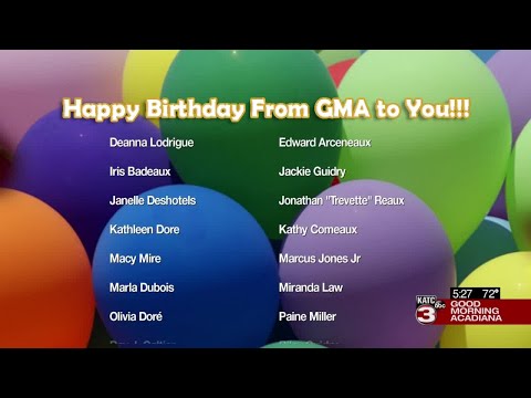 Today's Birthdays 03/25/2021