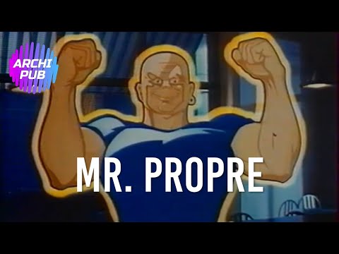Publicité nettoyant ménager Mr. Propre - 1989