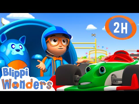 A Fast Car  | Blippi Wonders | Moonbug Kids