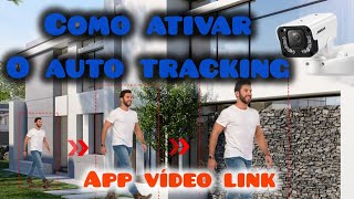 How to activate auto tracking in the video link app