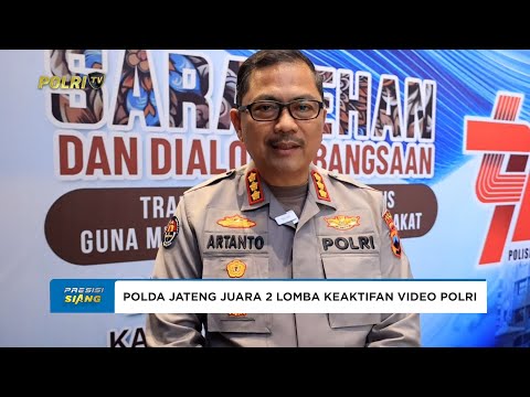 POLDA JATENG RAIH JUARA 2 LOMBA KEAKTIFAN POLRI DALAM HARI KE-74 HUMAS