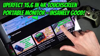 Uperfect 15.6 inch 4k Touchscreen Portable Monitor - Perfect for Macbook Pro