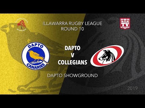 2019 Illawarra Rugby League - Round 10 - First Grade - Dapto v Collegians