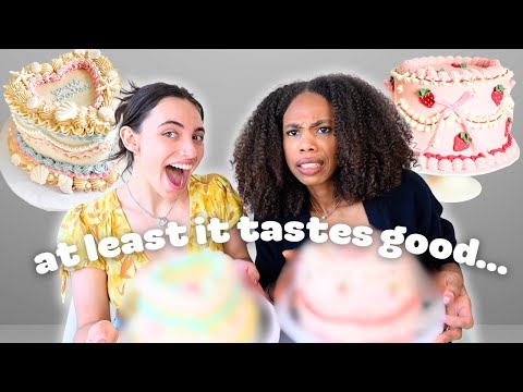 We tried decorating cakes... with 0 EXPERIENCE