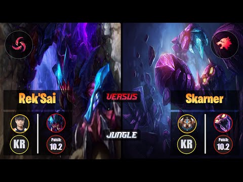 Cuzz REK'SAI (Jungle) [Hail of Blades] VS SKARNER - Challenger KR Patch 10.2