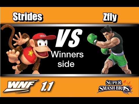 WNF 1.1 - 2GG | Strides (Diddy Kong) Vs. 2GG | Zfly (Little Mac) Winners Side - Smash Wii U