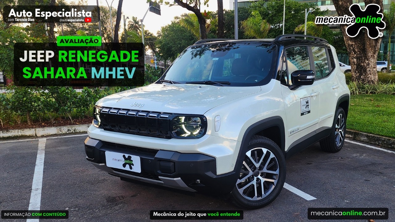 Avaliação Jeep Renegade Sahara 2027 estreia sistema híbrido leve de 48V