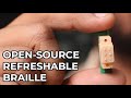Electromechanical Refreshable Braille Module HackadayPrize 2023