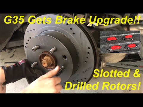 Install Rear Brake Pads and Rotors on Infinity G35
