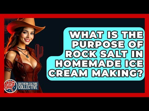 What Is The Purpose Of Rock Salt In Homemade Ice Cream Making? - Southern Culture Collective