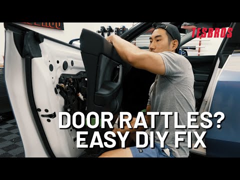 How to Remove Model 3/Y Front Door Panel to Fix Door Rattles