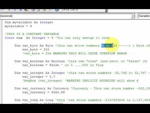 Lesson 6.1 Variables