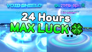 Rolling with MAX LUCK 🍀 for 24 Hours  │ Blade Ball