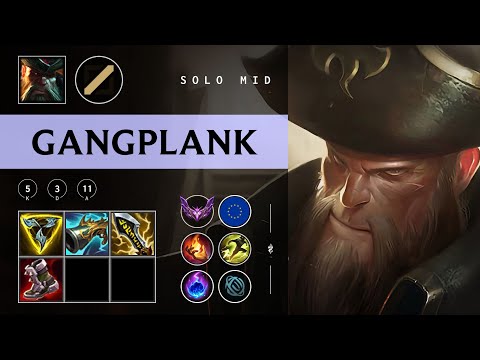 Gangplank Mid vs Ahri - EUW Master Patch 25.24