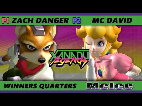 Xanadu Legends 3 Winners Quarters - Zach Danger (Fox) Vs. MC David (Peach) Smash Melee - SSBM