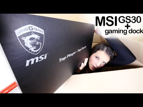 MSI GS30 Shadow + GamingDock unboxing preview en español