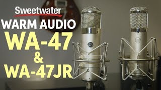 Video thumbnail for Warm Audio WA-47 & WA-47Jr Condenser Microphones Review by Sweetwater