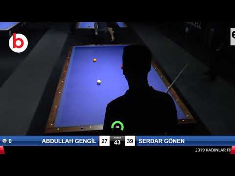 ABDULLAH GENGİL & SERDAR GÖNEN Bilardo Maçı - 2019 TÜRKİYE KUPASI 3.ETAP-ELEME TURU