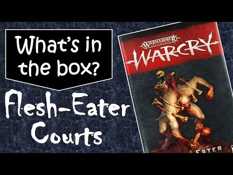 WARCRY Flesh Eater Courts review.  What's in the box?