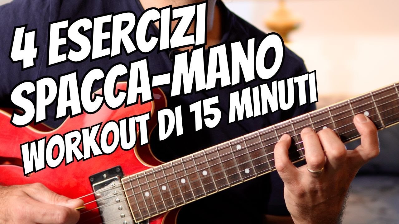 4 esercizi di TECNICA per CHITARRA per una MANO SINISTRA da URLO!!