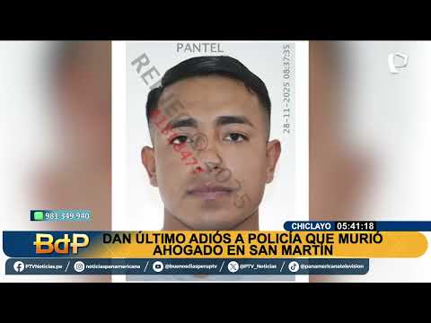 Chiclayo: dan último adiós a suboficial que murió ahogado al intentar rescatar a dos personas