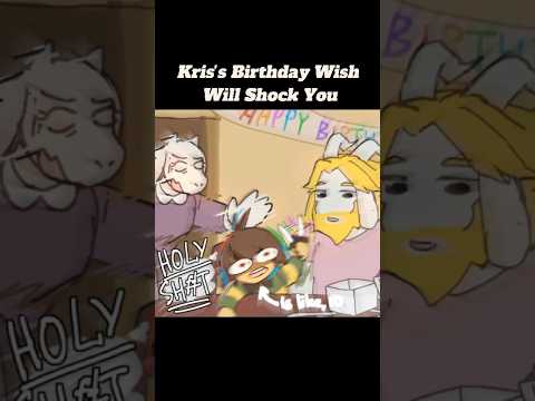 Kris’s Birthday Wish Will Shock You #deltarune #kris #Asgore #undertale #shorts
