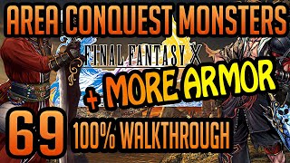 FFX HD REMASTER 100% Walkthrough - Maxing Stats -EP69- MORE ARMOR & AREA CONQUEST MONSTERS