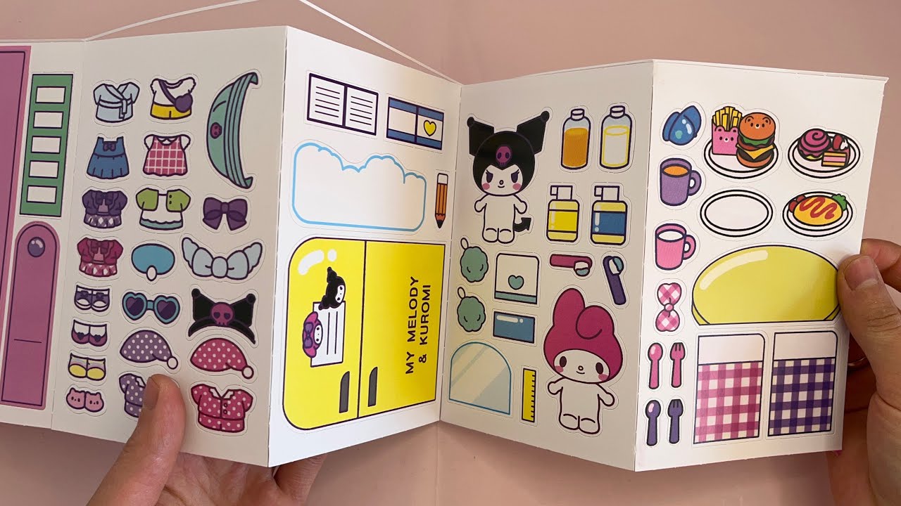 MY MELODY and KUROMI quiet book tutorial| unboxing| DIY