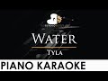 Tyla - Water - Piano Karaoke Instrumental Cover with Lyrics