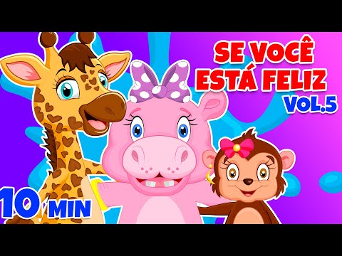 Se Você Está Feliz Vol. 5 - Giramille 10 min | Desenho Animado Musical