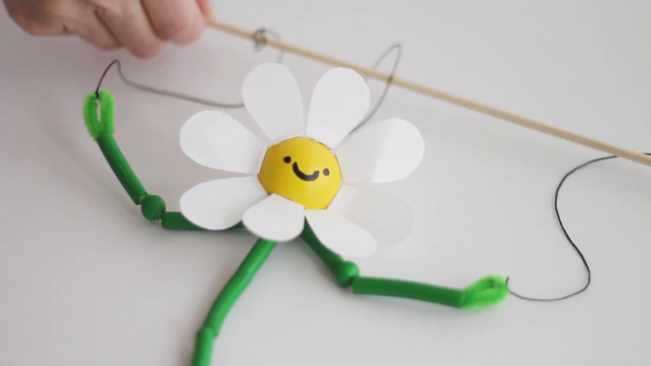 How-To: Dancing Daisy Pasta Puppet
