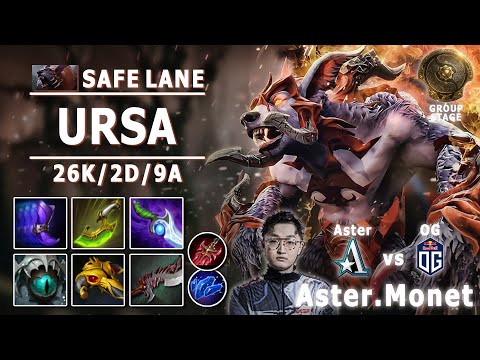 TI 10 | Aster.Monet Ursa Carry | Aster vs OG | Group Stage | The International Player View