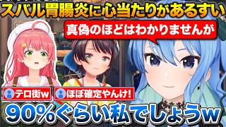 スバルの胃腸炎について謝りたい事があるすいちゃん+みこち星街ブートキャンプの話【ホロライブ/星街すいせい/さくらみこ/大空スバル】