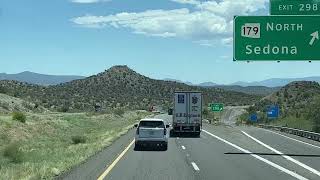 DRIVING on I-17South from FLAGSTAFF to CAMP VERDE