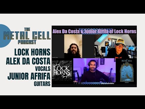 Alex Da Costa (Vocals) & Junior Afrifa (Guitars) of progressive Metal band Lock Horns.